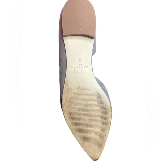 Marc Fisher LTD Women's d'Orsay
Sunny Suede Pointed Flats
Metallic Silver sz 8 M - Picture 8 of 9